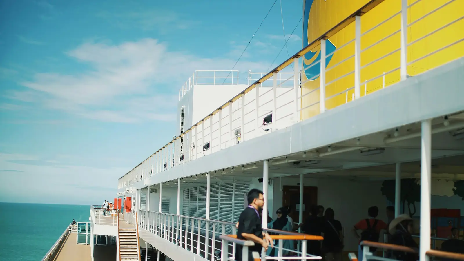 Cruise ship decks